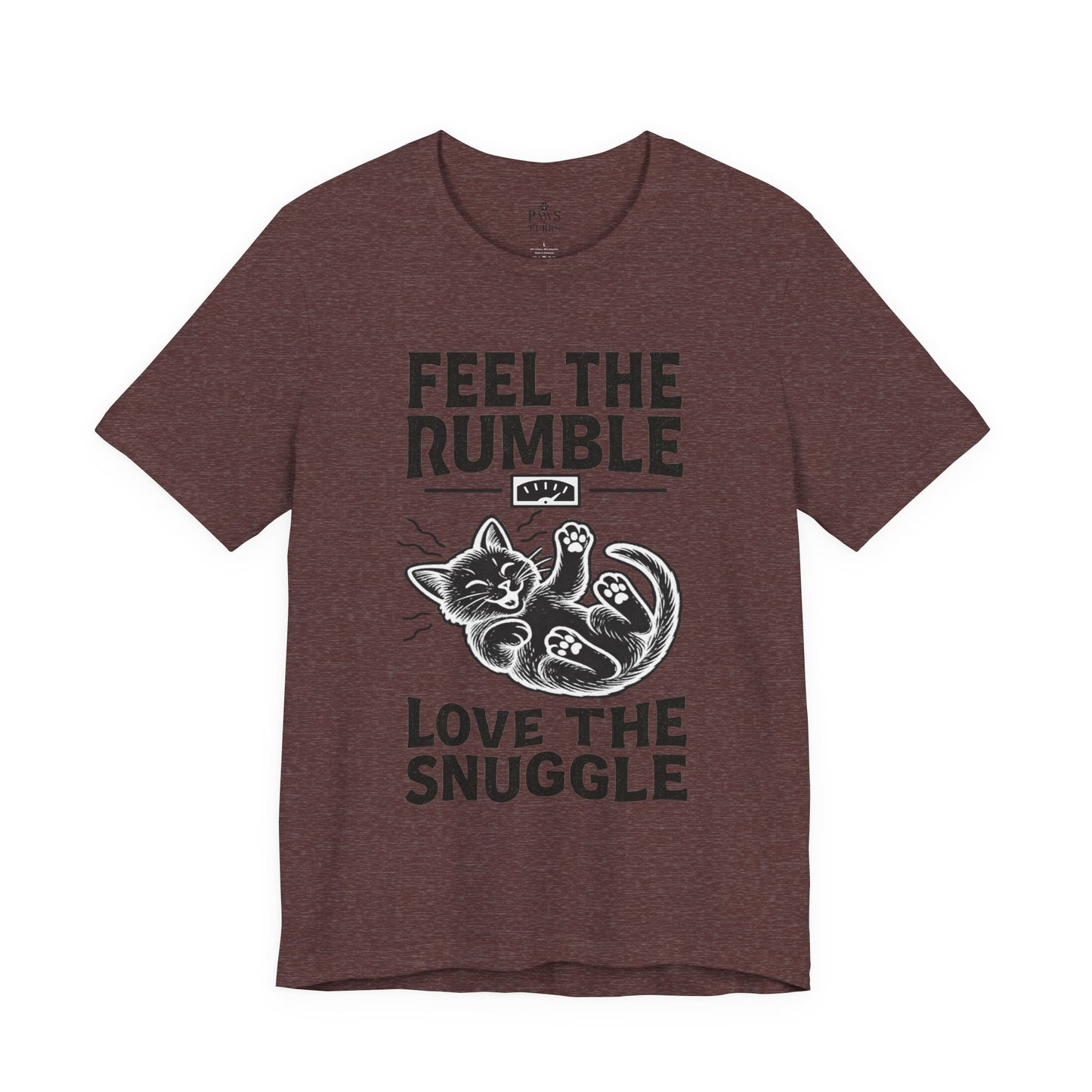 Feel the Rumble, Love the Snuggle – Cat Soft Unisex T-Shirt