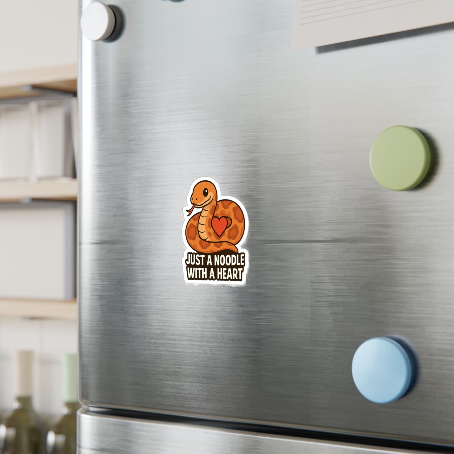 Just a Noodle With a Heart – Cornsnake Vinyl Sticker