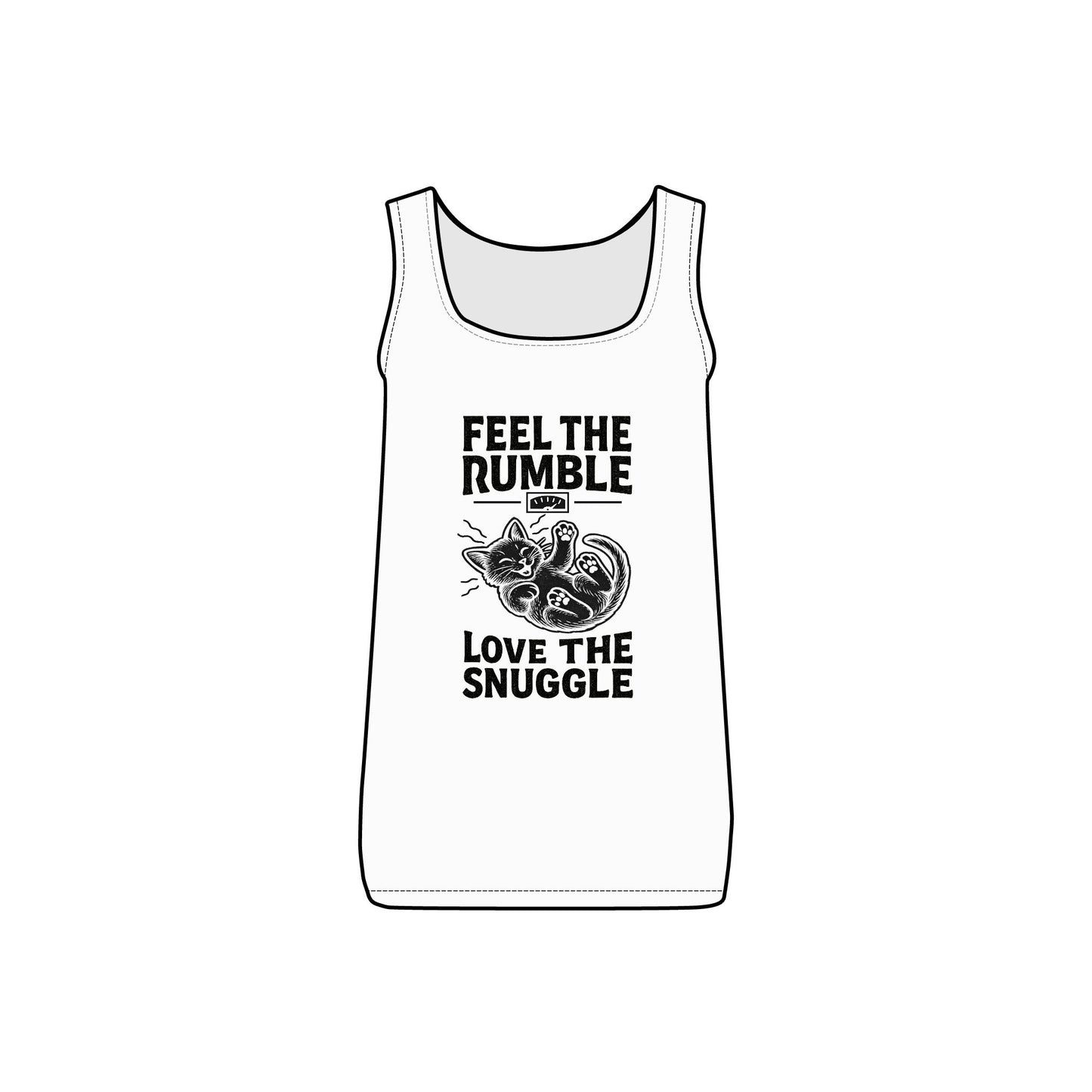 Feel the Rumble, Love the Snuggle - Women's Micro Ribbed Tank