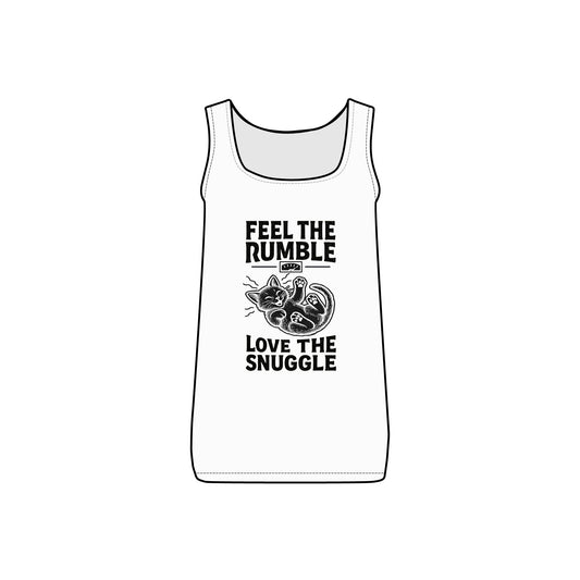 Feel the Rumble, Love the Snuggle - Women's Micro Ribbed Tank
