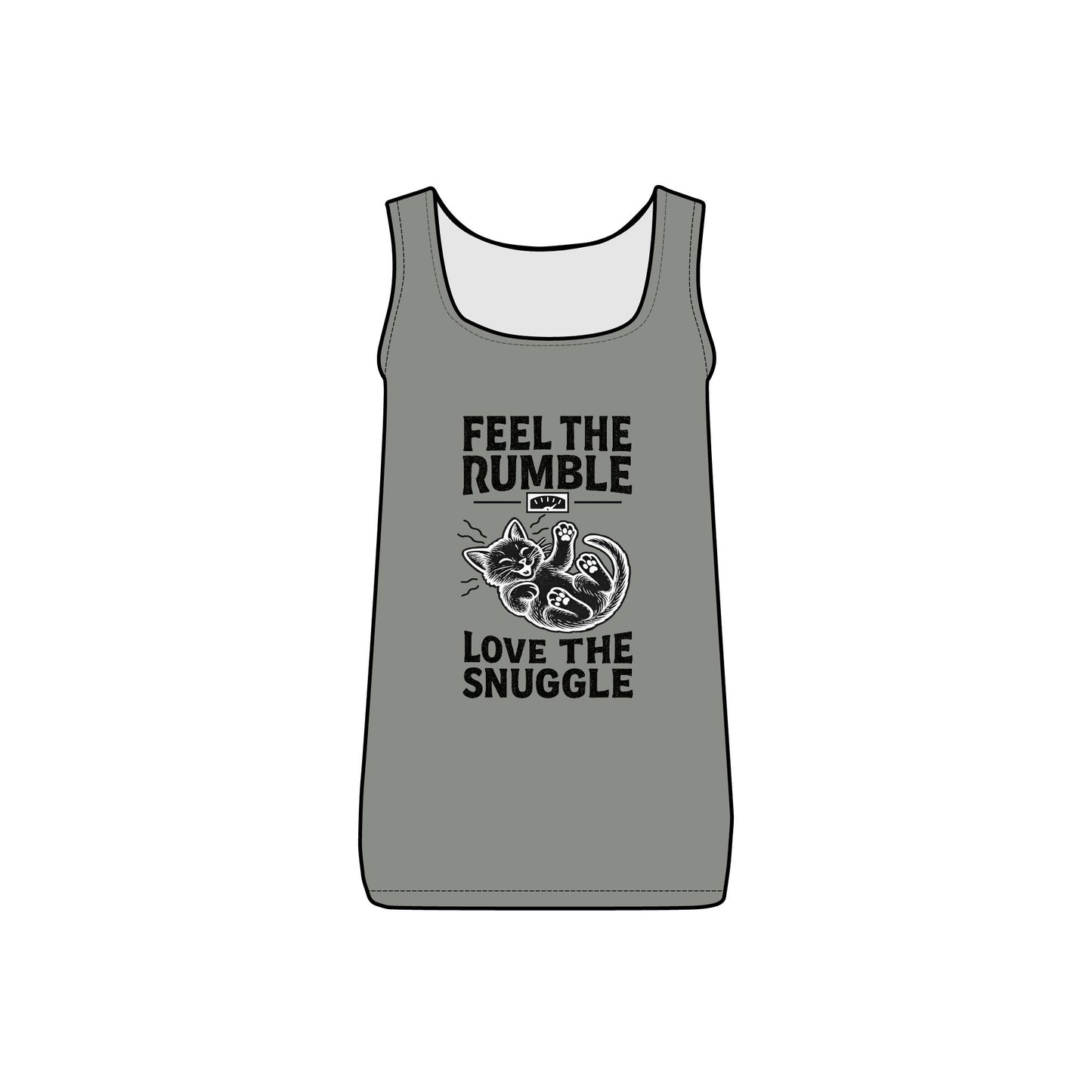 Feel the Rumble, Love the Snuggle - Women's Micro Ribbed Tank