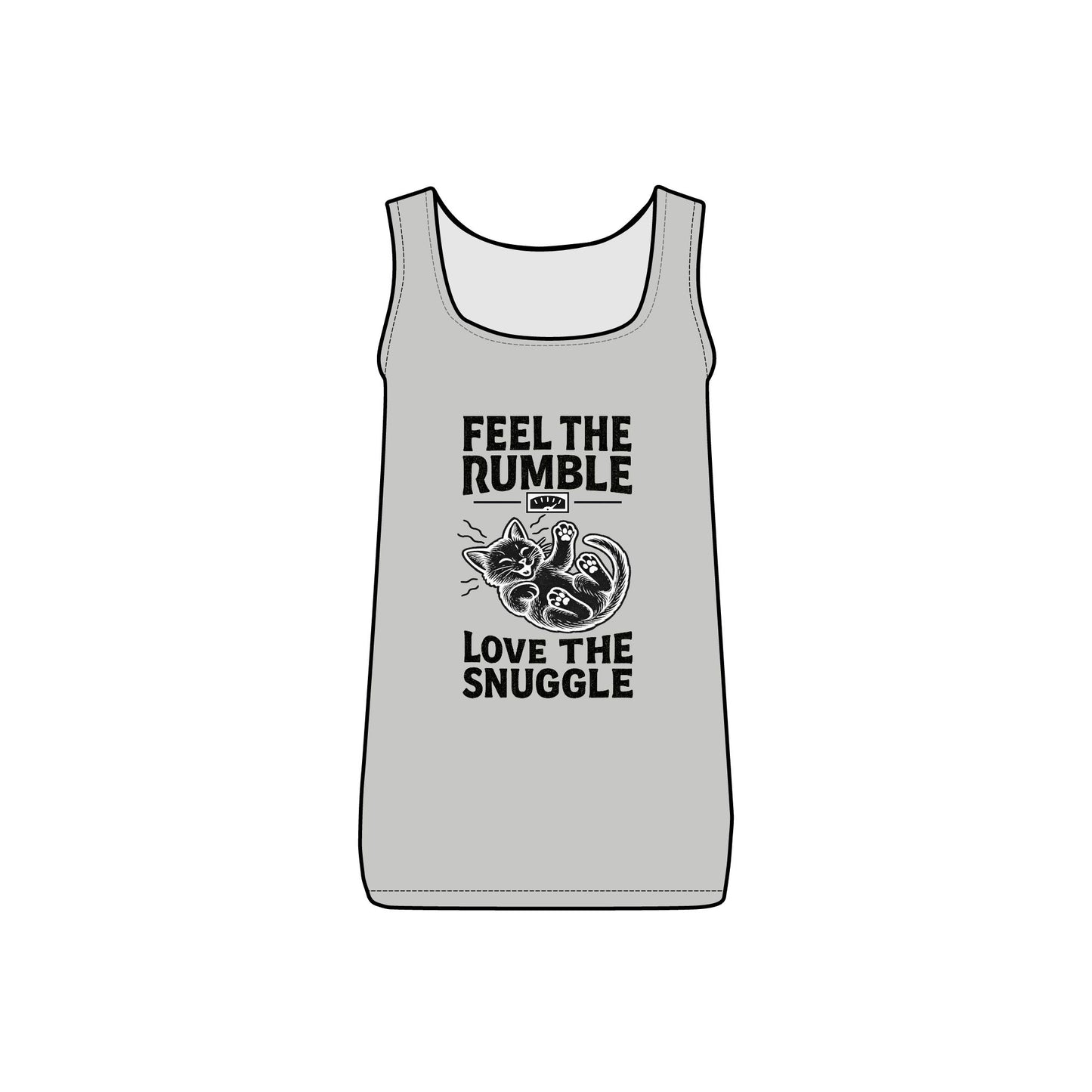Feel the Rumble, Love the Snuggle - Women's Micro Ribbed Tank