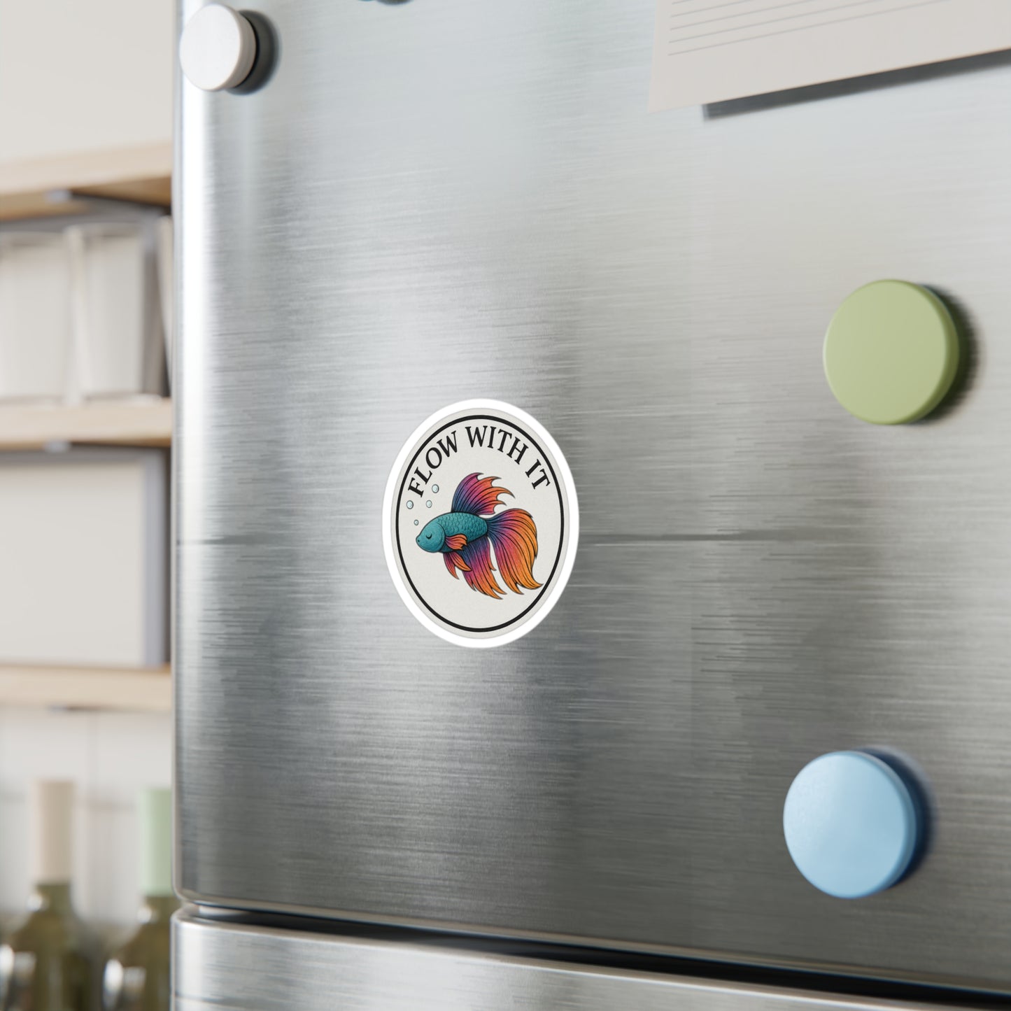 Flow With It - Betta Fish Vinyl Sticker
