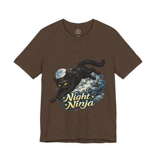 Night Ninja - Soft Unisex Cat T-Shirt