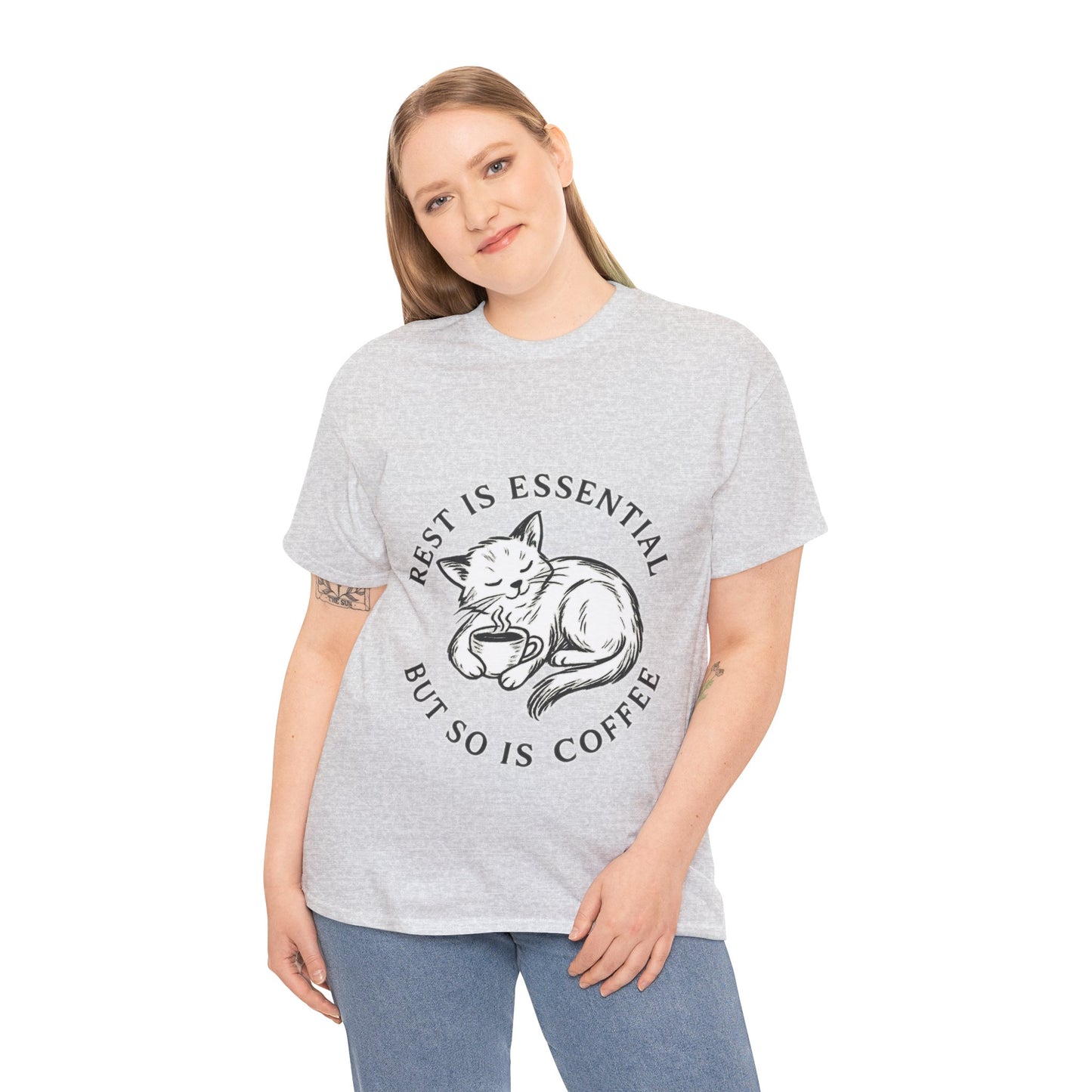 Rest Is Essential Coffee Cat - Classic Unisex T-Shirt