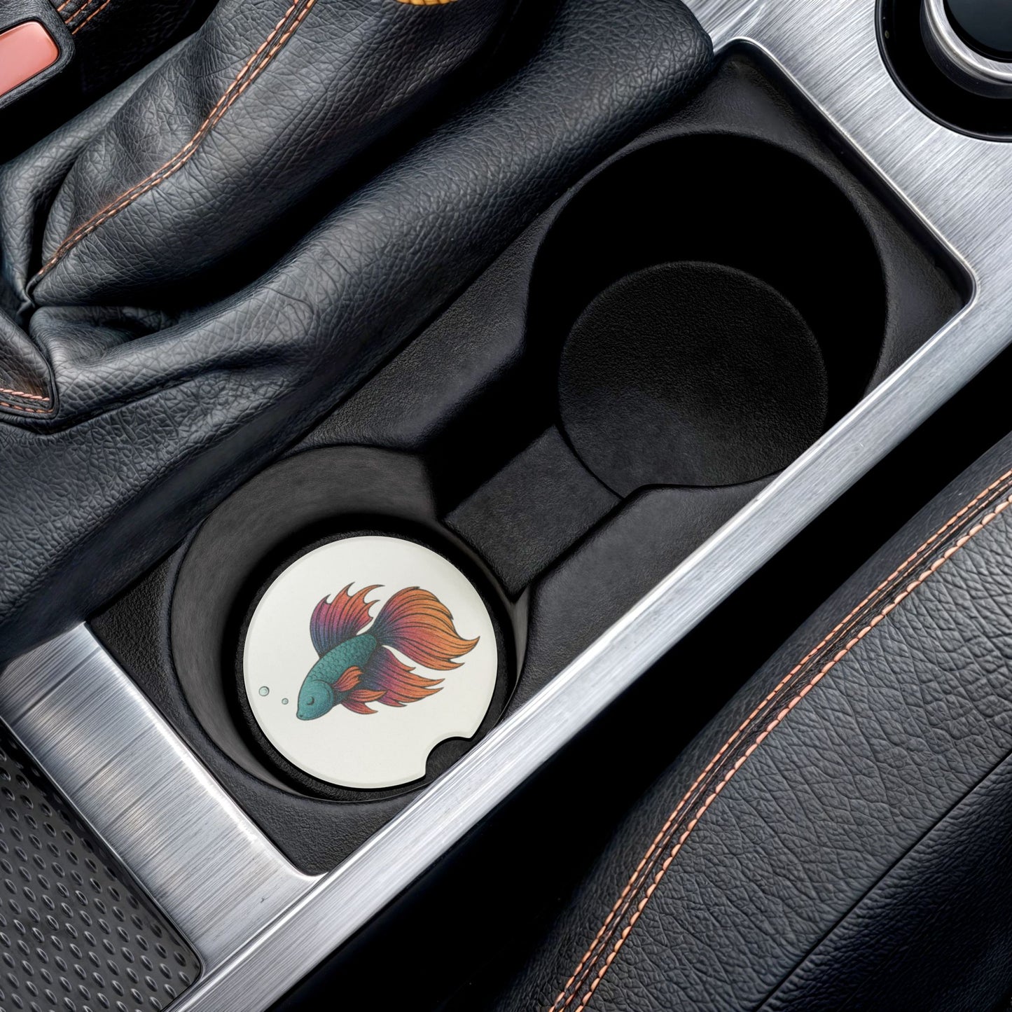 Betta Fish – Soapstone Car Coaster