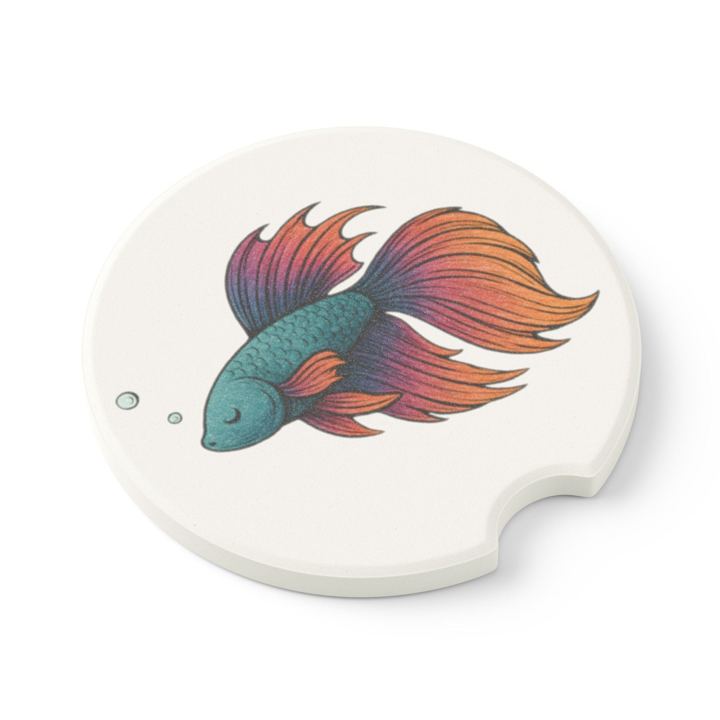 Betta Fish – Soapstone Car Coaster