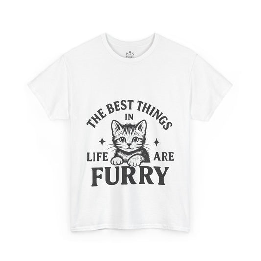 The Best Things in Life are Furry - Classic Cat Unisex T-Shirt