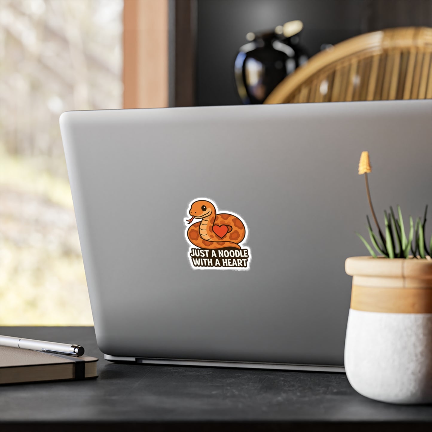 Just a Noodle With a Heart – Cornsnake Vinyl Sticker