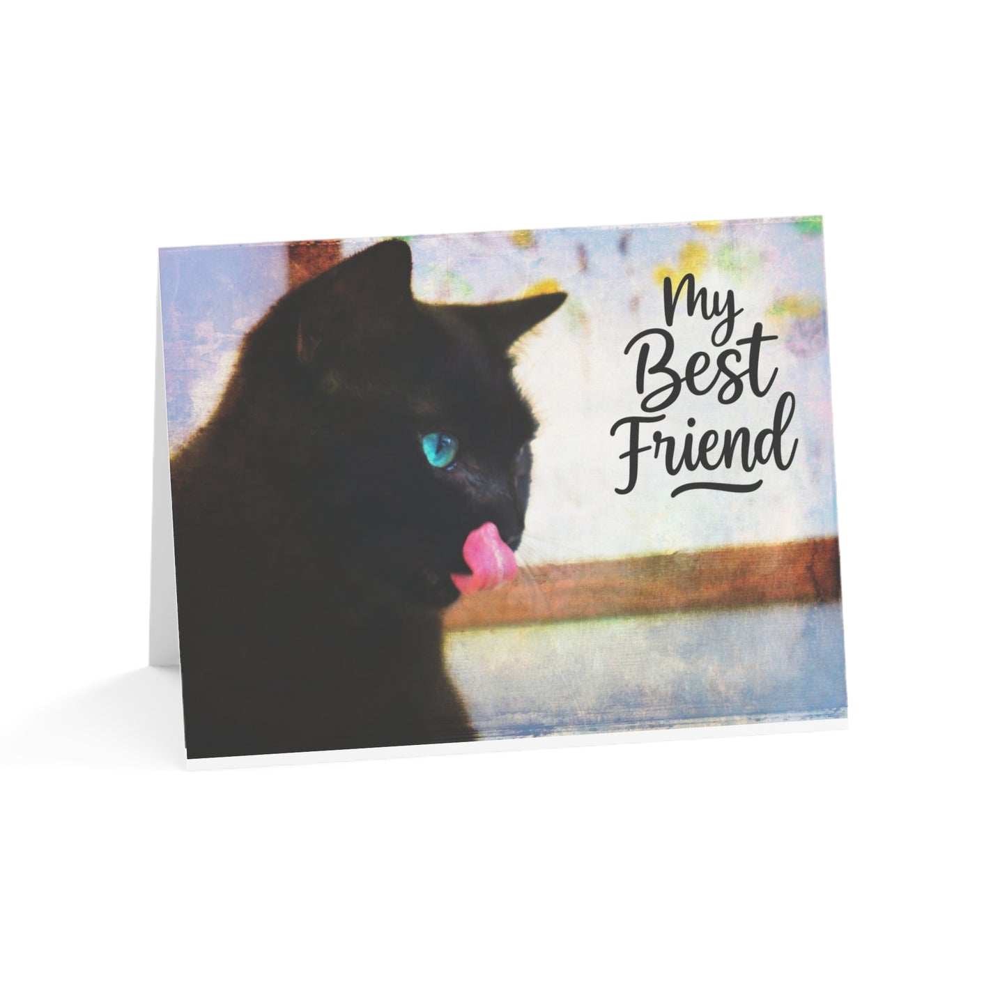 My Best Friend: Thank You – Cat Art Greeting Card