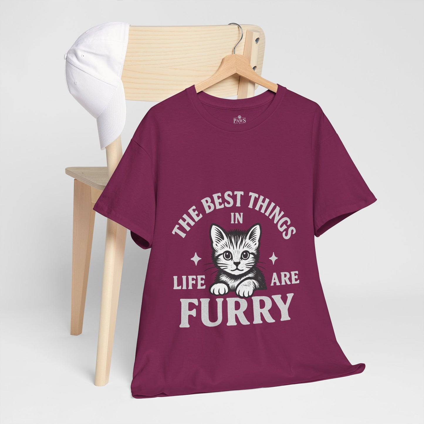 The Best Things in Life are Furry - Classic Cat Unisex T-Shirt