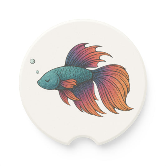 Betta Fish – Soapstone Car Coaster