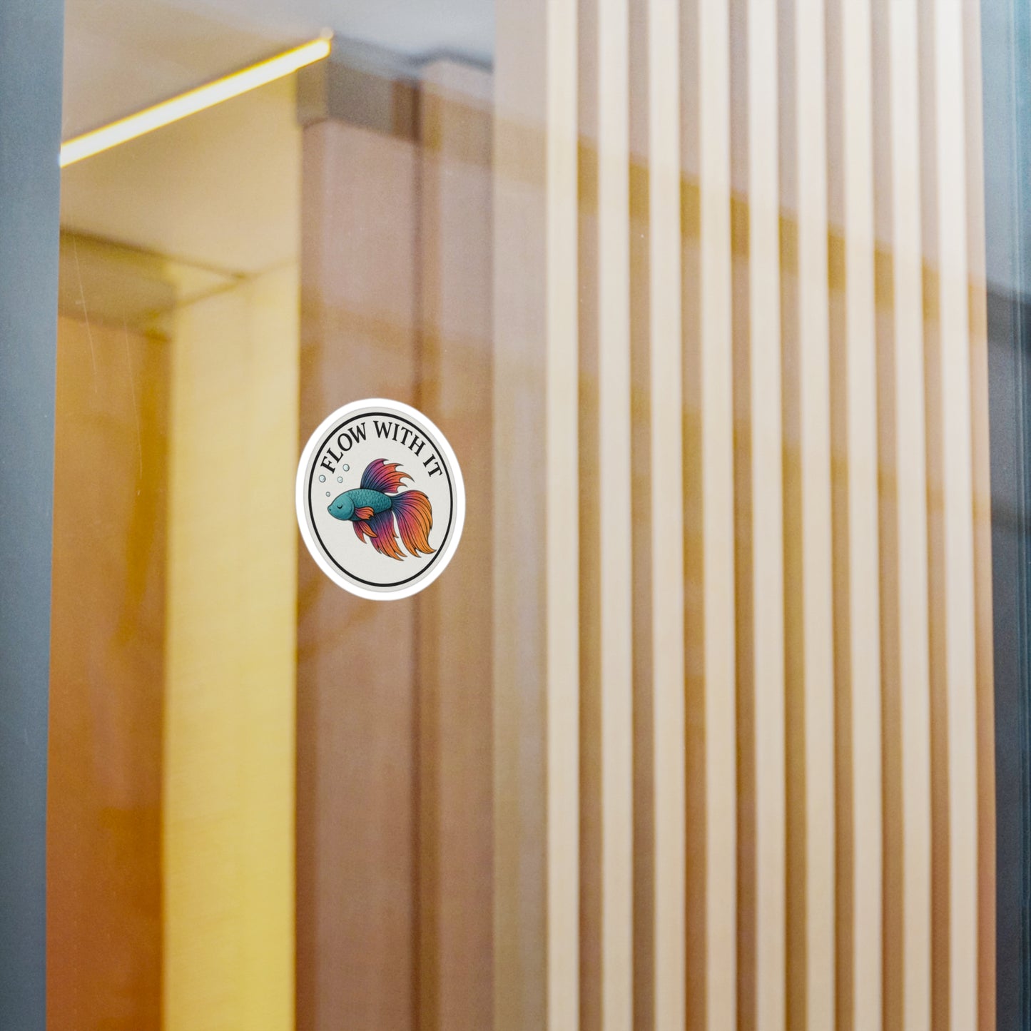 Flow With It - Betta Fish Vinyl Sticker