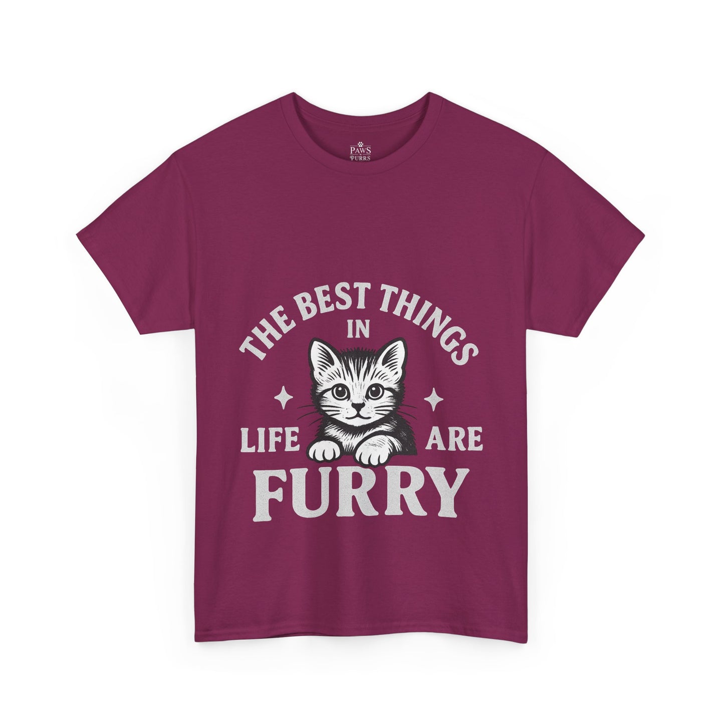 The Best Things in Life are Furry - Classic Cat Unisex T-Shirt