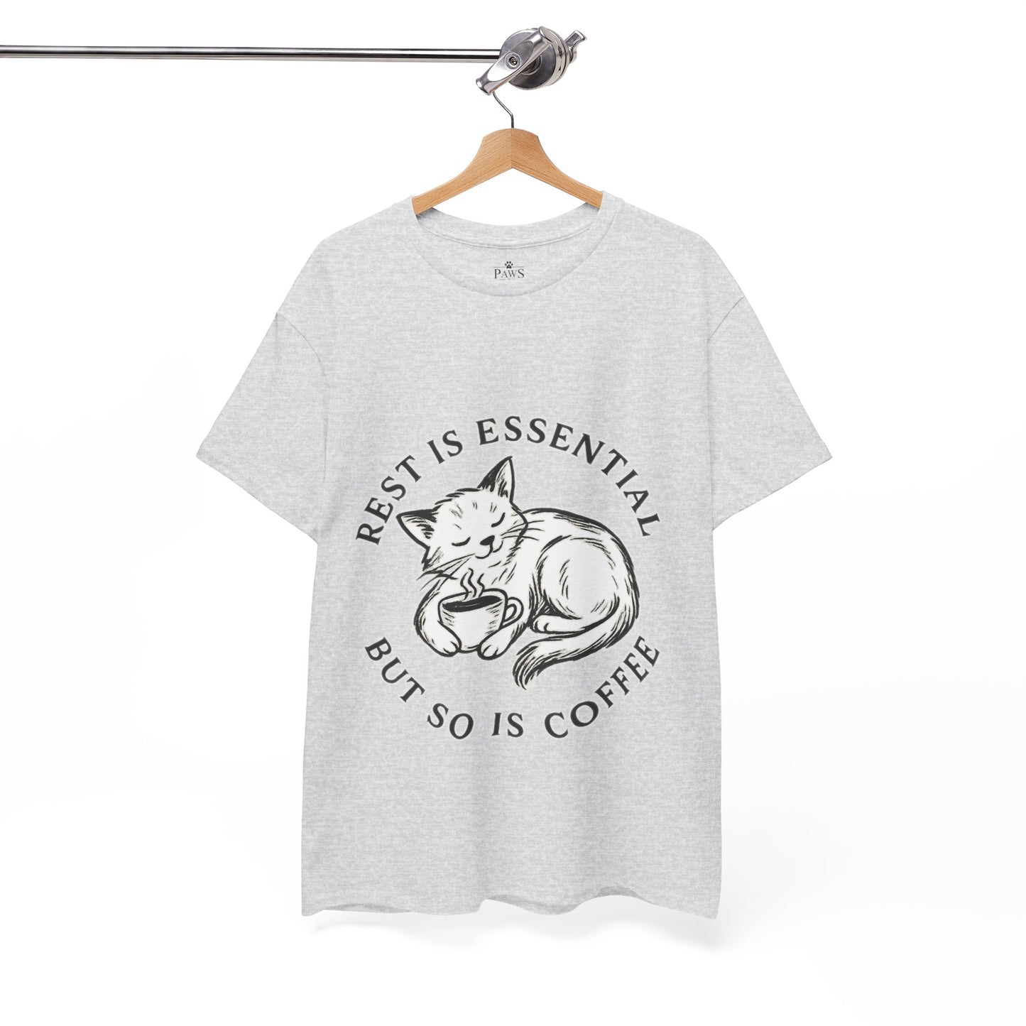 Rest Is Essential Coffee Cat - Classic Unisex T-Shirt