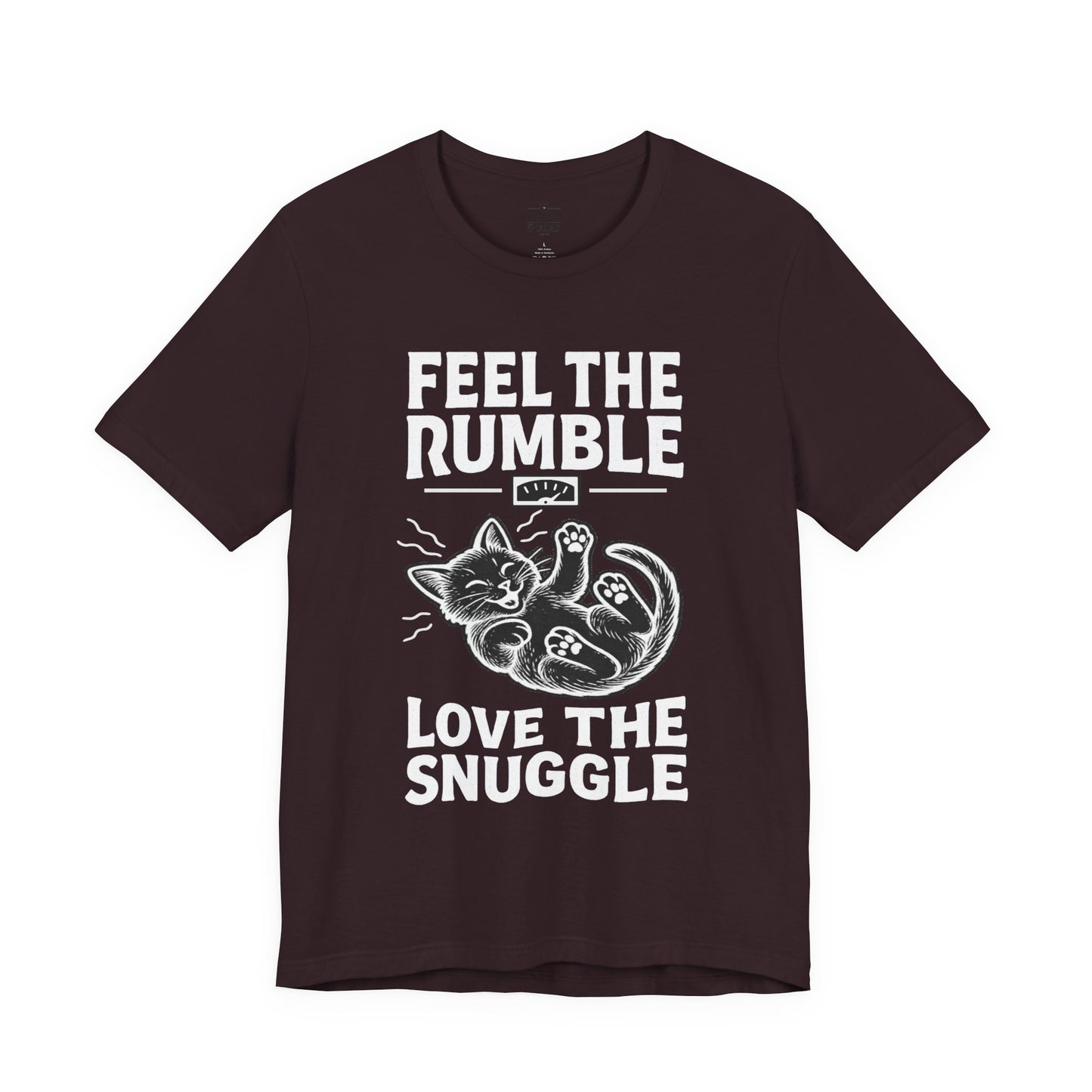 Feel the Rumble, Love the Snuggle – Cat Soft Unisex T-Shirt