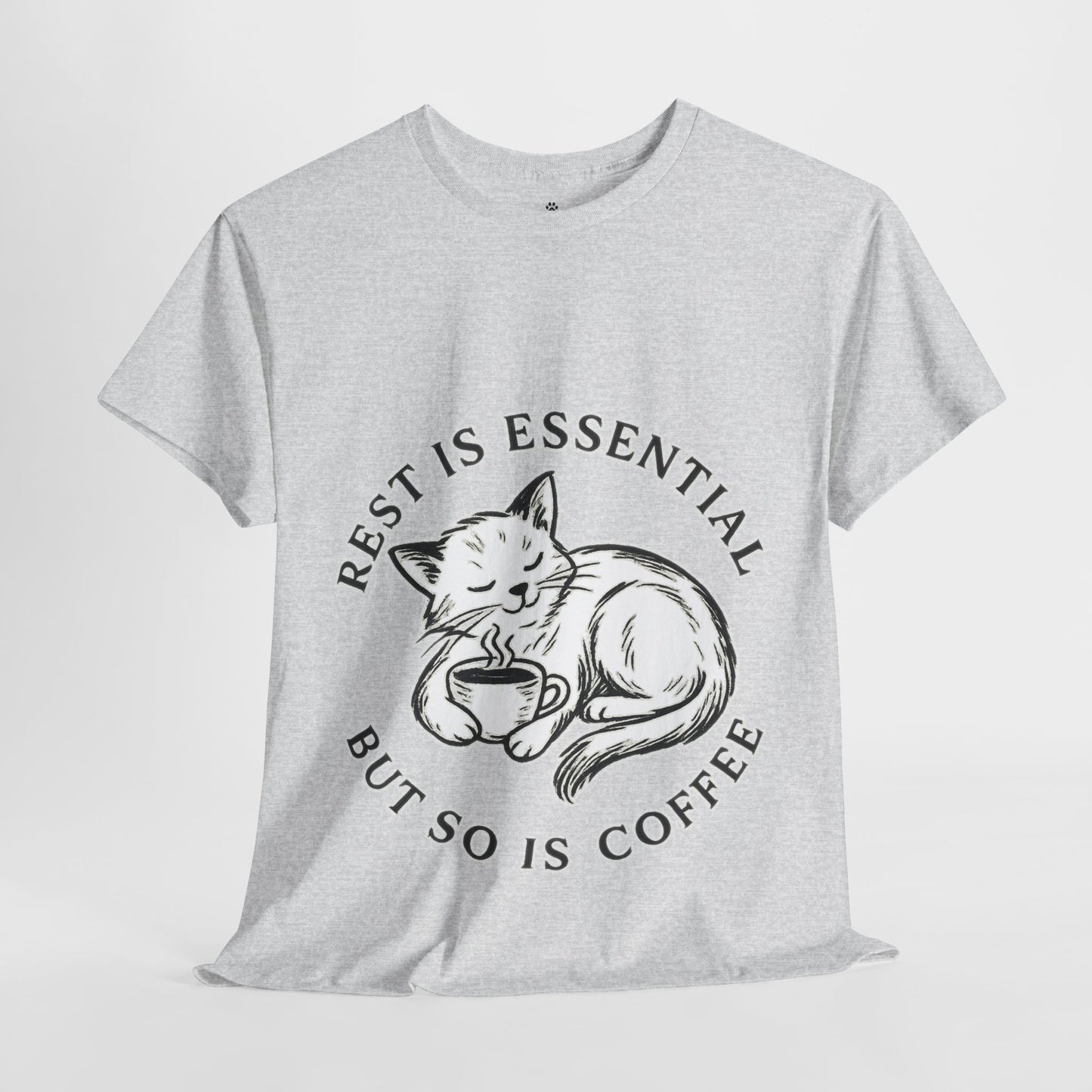 Rest Is Essential Coffee Cat - Classic Unisex T-Shirt