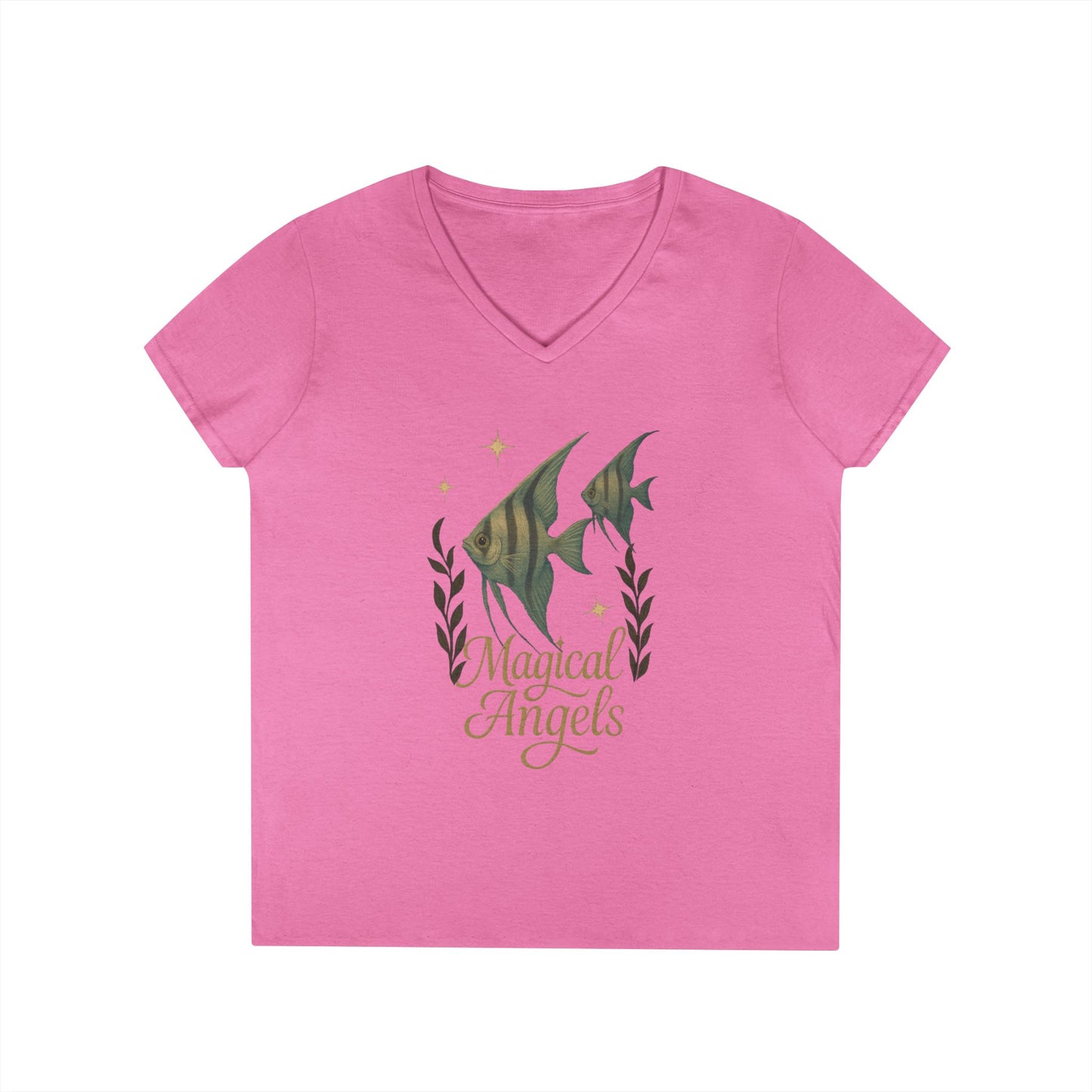 Magical Angels - Women's V-Neck T-Shirt