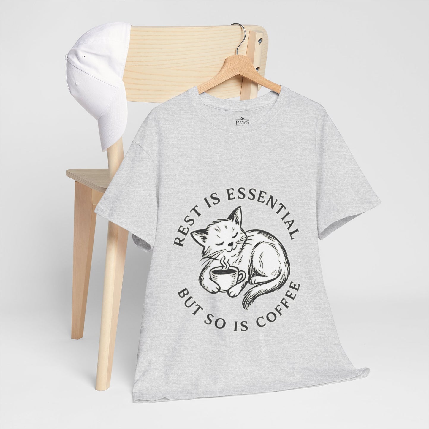 Rest Is Essential Coffee Cat - Classic Unisex T-Shirt