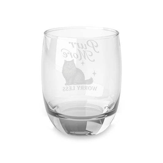 Purr More, Worry Less – Cat Rocks Glass