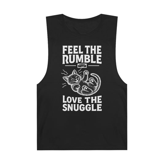 Feel the Rumble, Love the Snuggle - Vintage-Cut Muscle Tank Top