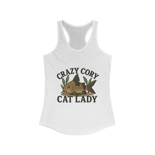 Crazy Cory Cat Lady – Women’s Racerback Tank Top