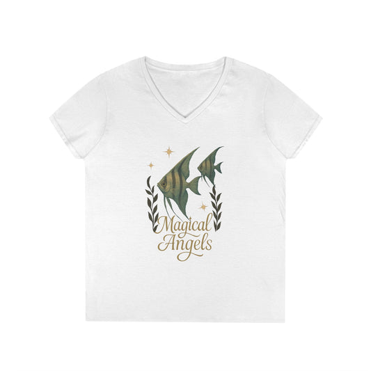 Magical Angels - Women's V-Neck T-Shirt