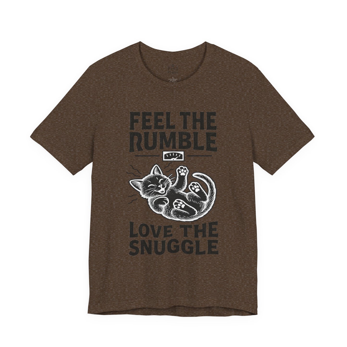 Feel the Rumble, Love the Snuggle – Cat Soft Unisex T-Shirt