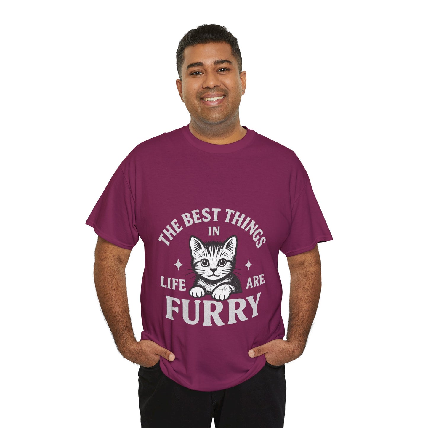 The Best Things in Life are Furry - Classic Cat Unisex T-Shirt