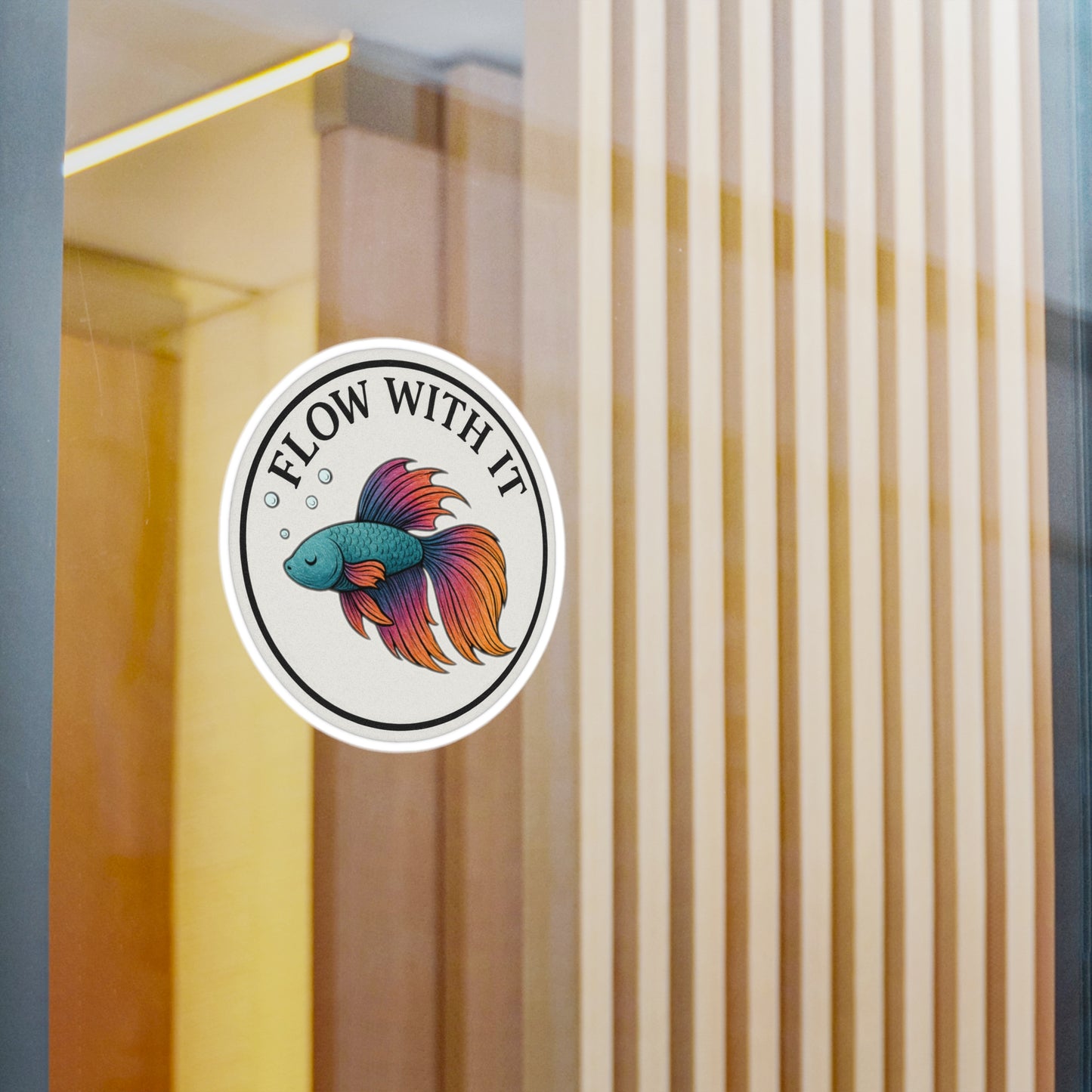 Flow With It - Betta Fish Vinyl Sticker