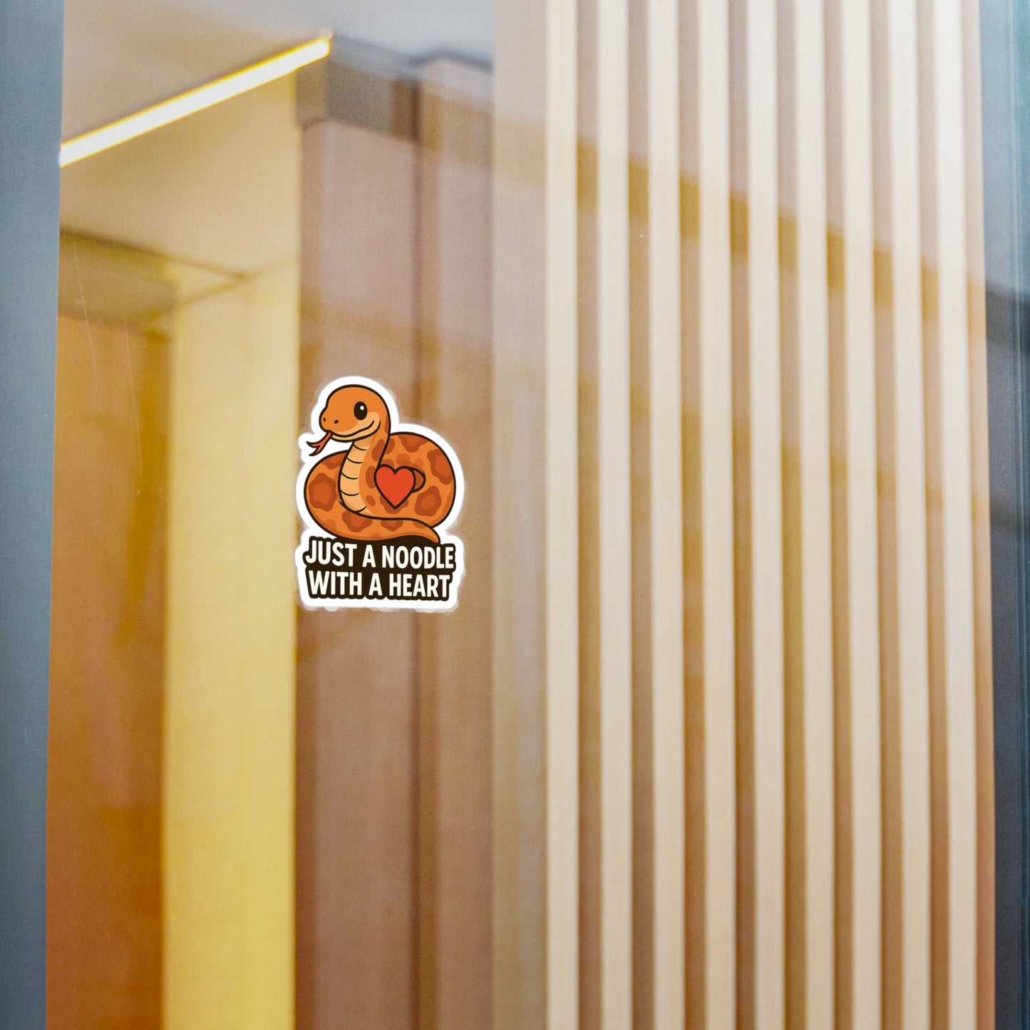 Just a Noodle With a Heart – Cornsnake Vinyl Sticker
