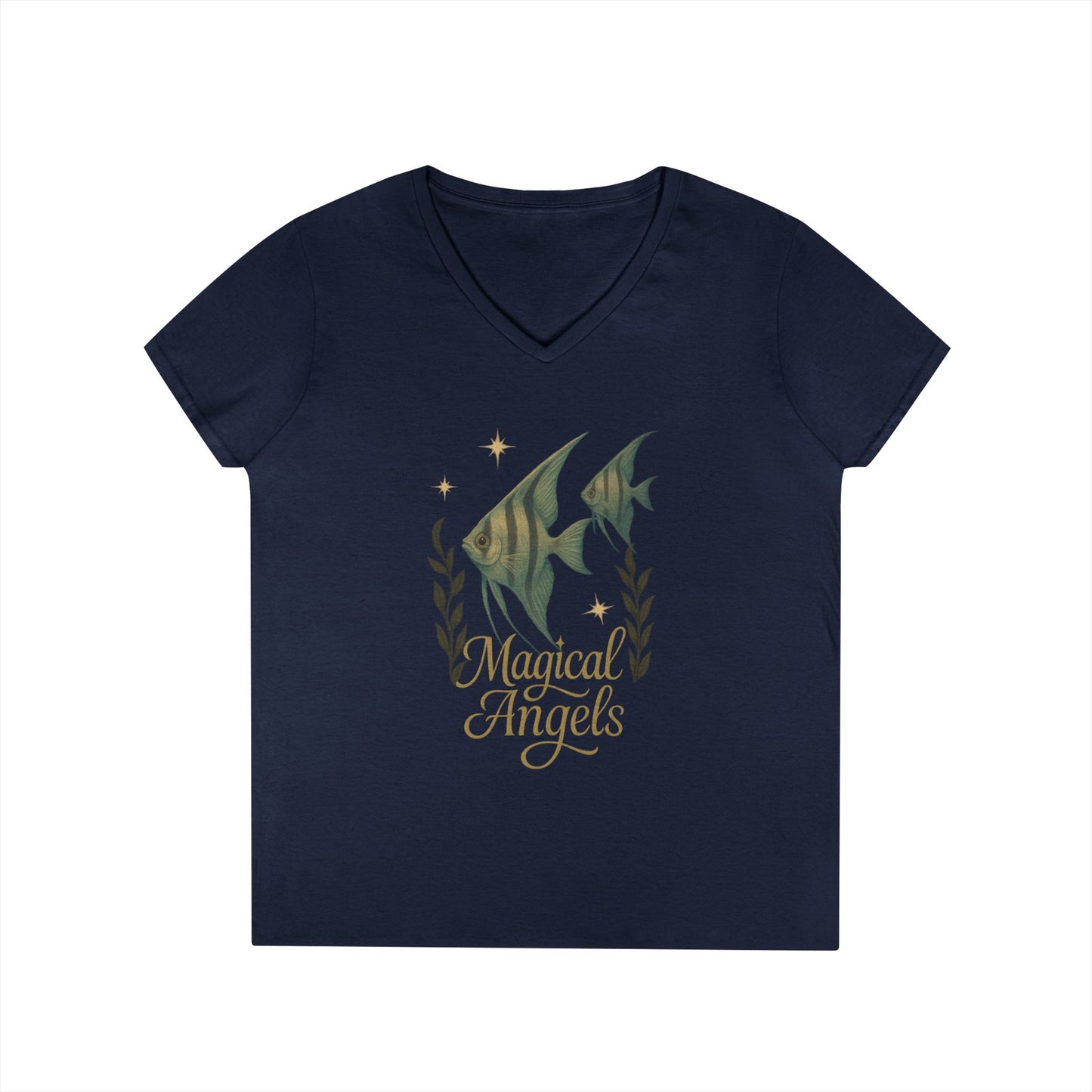 Magical Angels - Women's V-Neck T-Shirt