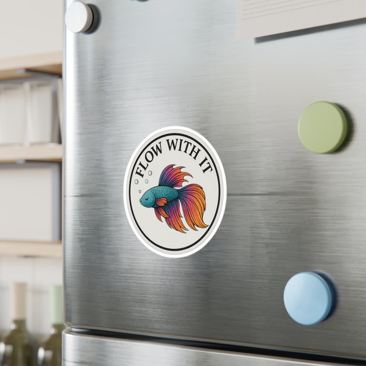 Flow With It - Betta Fish Vinyl Sticker