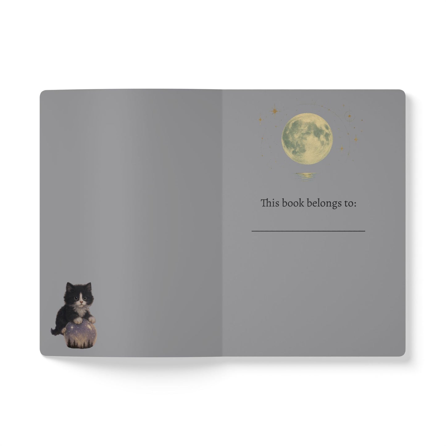 Born of Stardust & Shadows - Whimsical Cat Journal