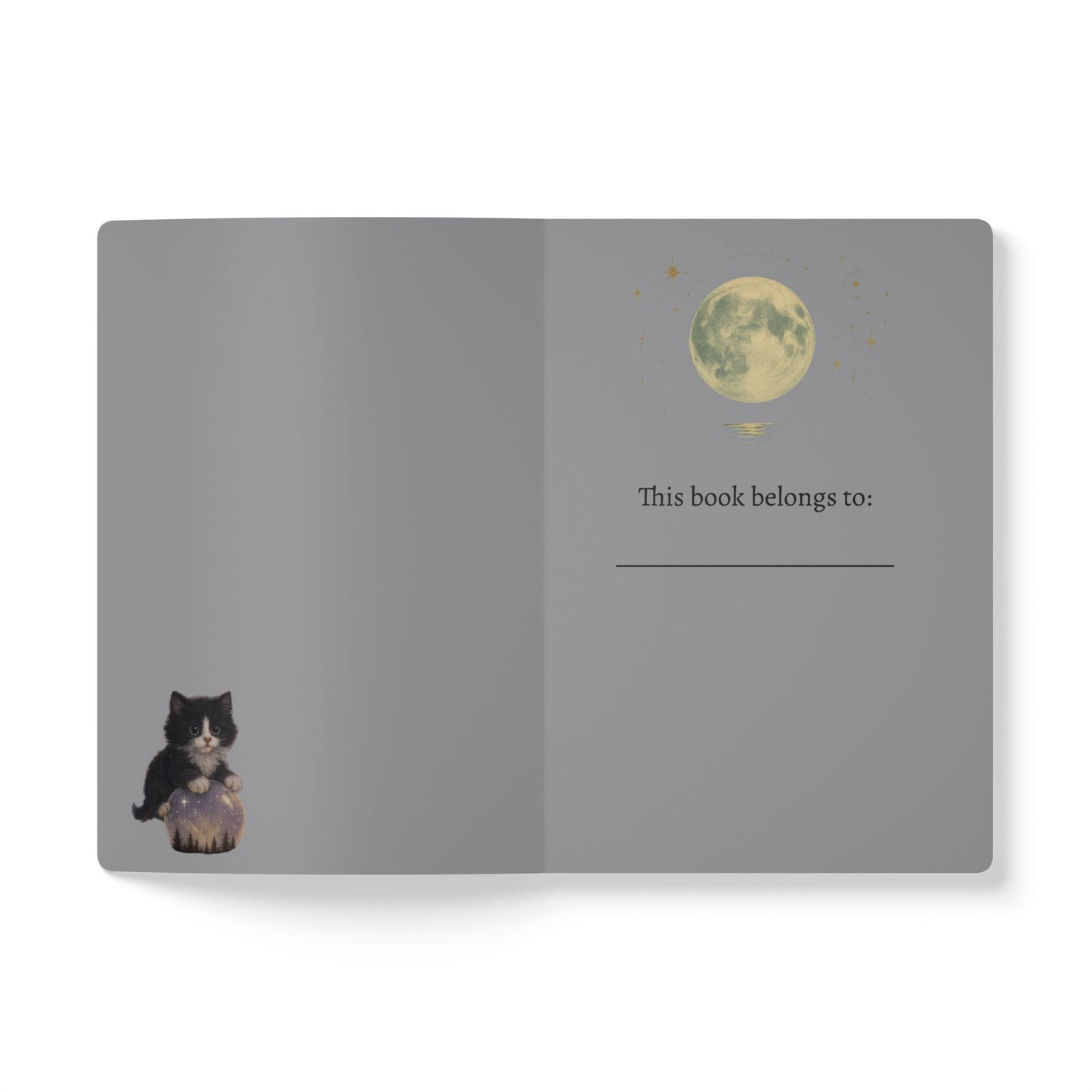 Born of Stardust & Shadows - Whimsical Cat Journal