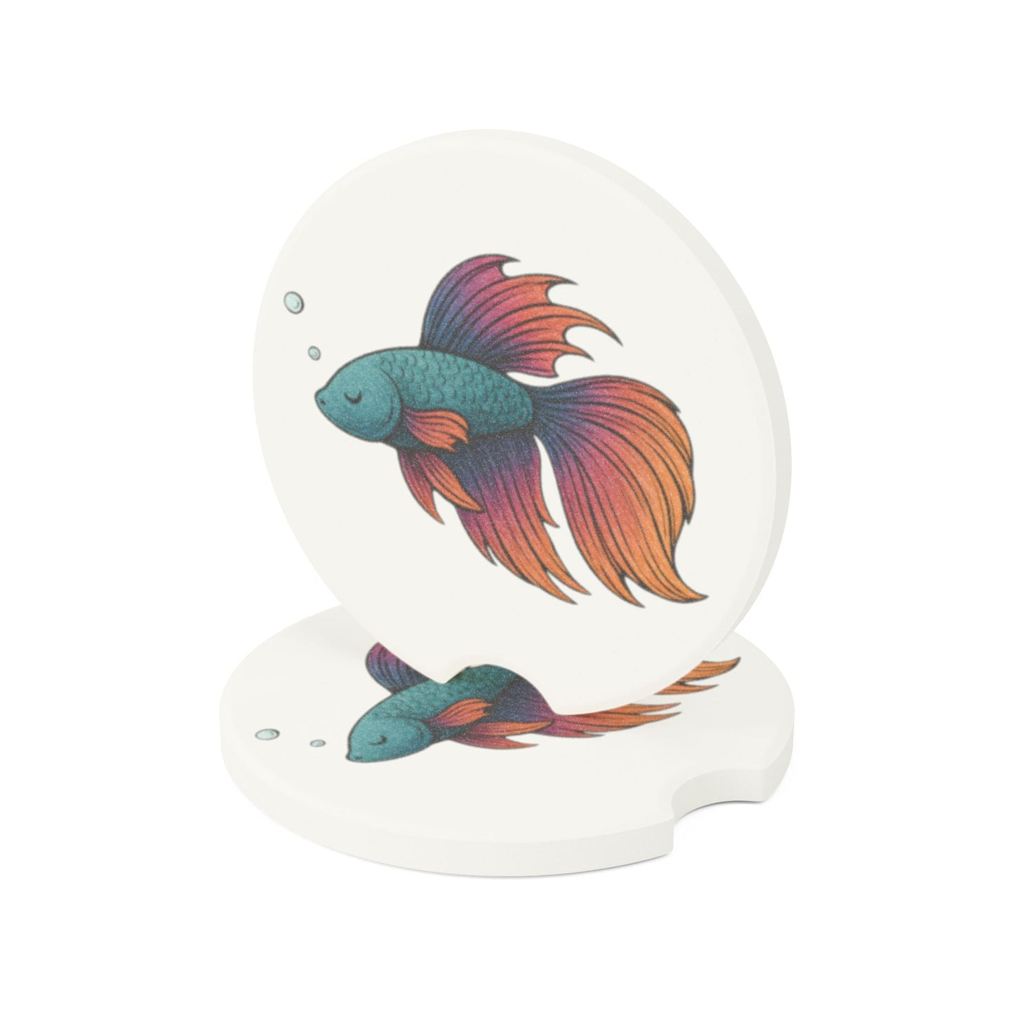 Betta Fish – Soapstone Car Coaster