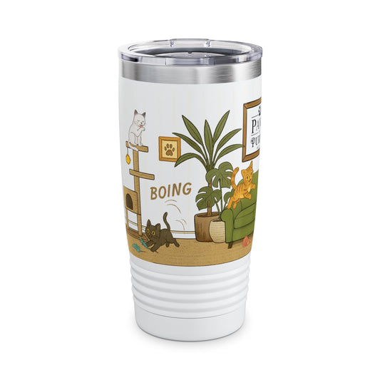 Cat House Zoomies – 20oz Insulated Travel Mug Tumbler