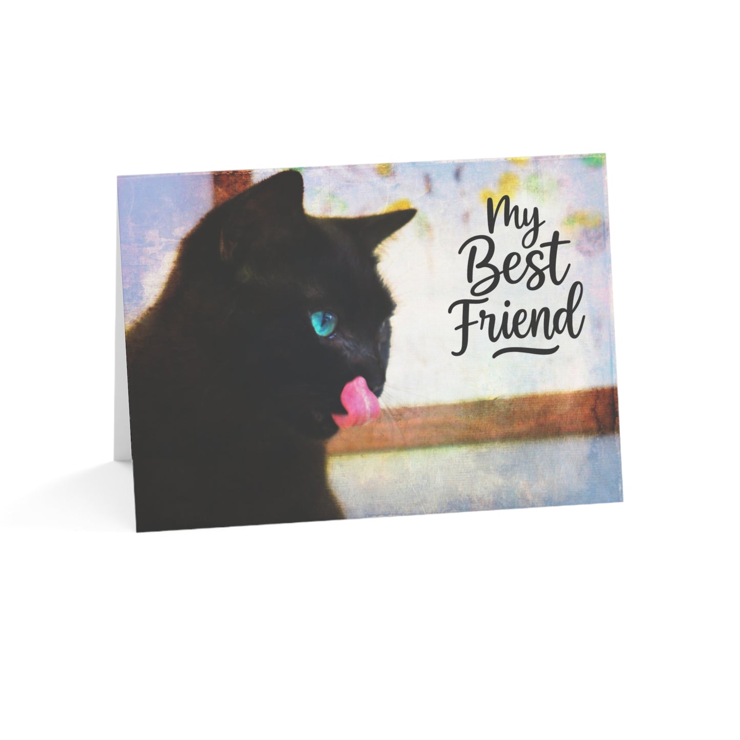 My Best Friend: Thank You – Cat Art Greeting Card