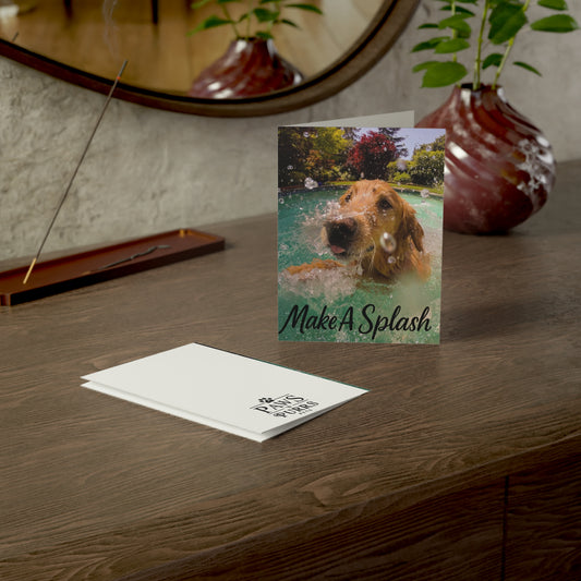 Make a Splash: Happy Birthday – Dog Photography Greeting Card