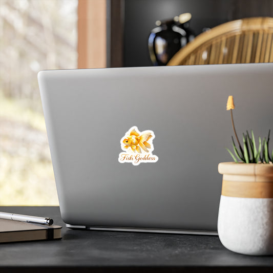 Fish Goddess - Fantail Goldfish Sticker