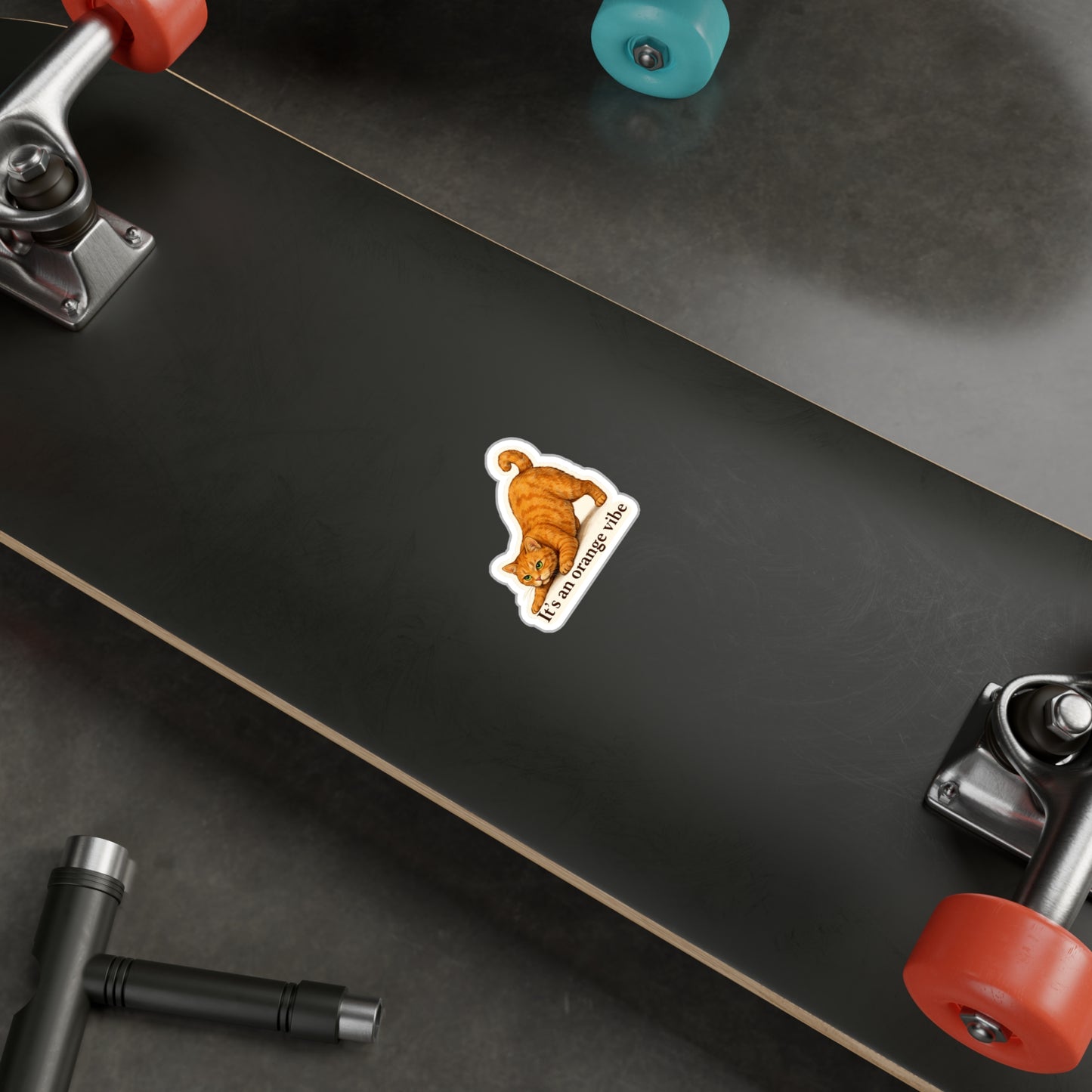 It's an Orange Vibe - Orange Cat Sticker