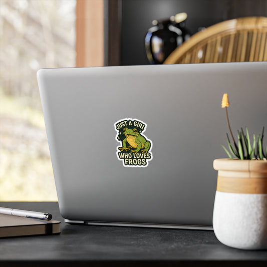 Just a Girl Who Loves Frogs - Frog Sticker