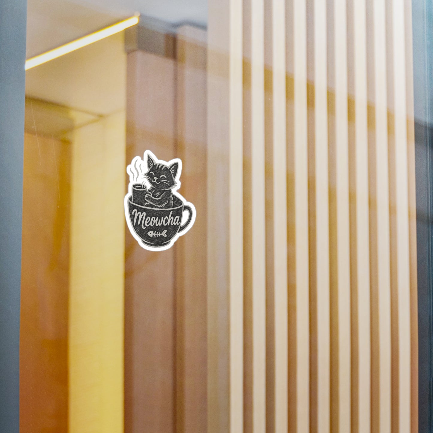 Meowcha Coffee - Cat Sticker