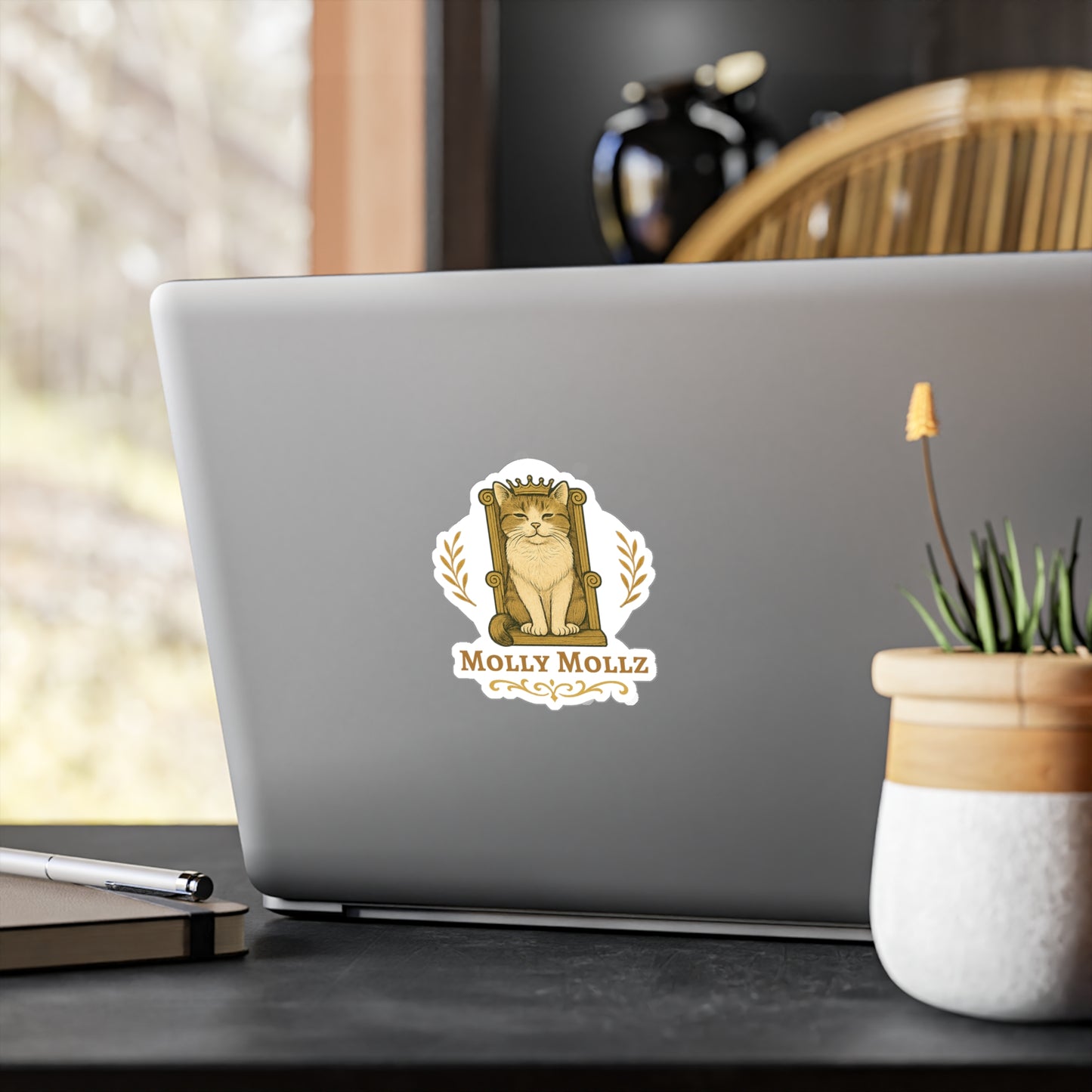 Personalized Portrait Royal Cat Sticker