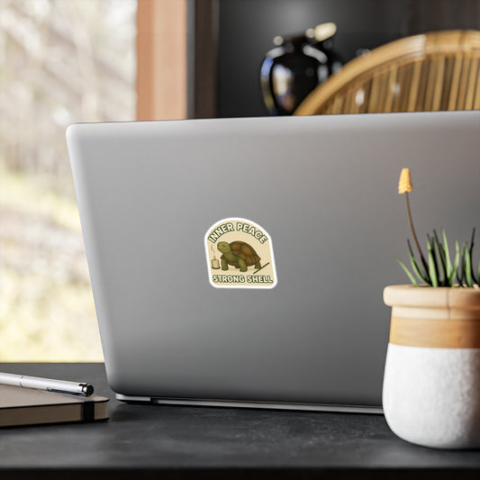 Inner Peace, Strong Shell - Tortoise Sticker