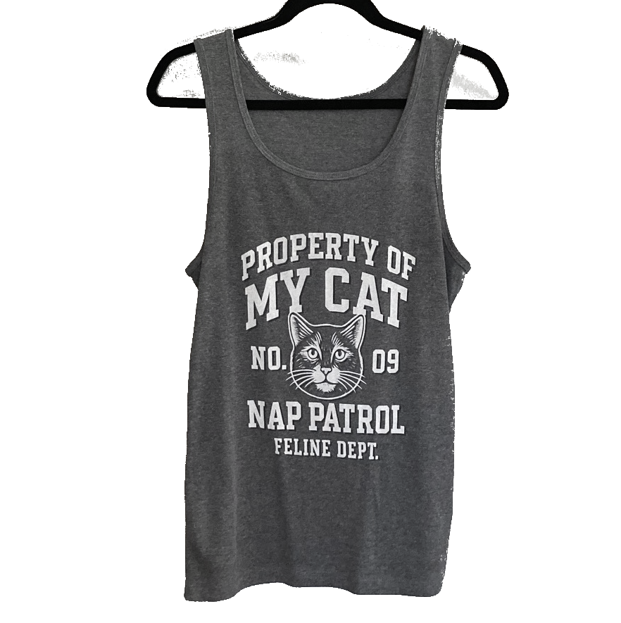 Property of My Cat Nap Patrol - Women's Micro Ribbed Tank