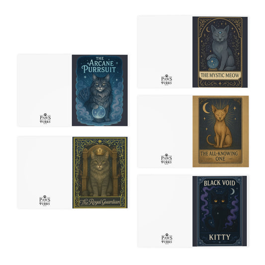 Mystical Cats: Greeting Card Set (5-Pack)