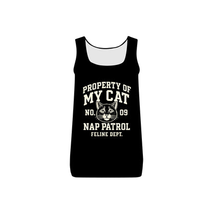 Property of My Cat Nap Patrol - Women's Micro Ribbed Tank