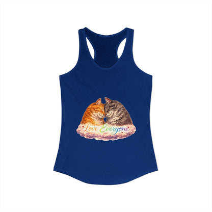 Love Everyone – Cat Pride Women’s Racerback Tank Top