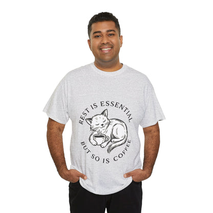 Rest Is Essential Coffee Cat - Classic Unisex T-Shirt